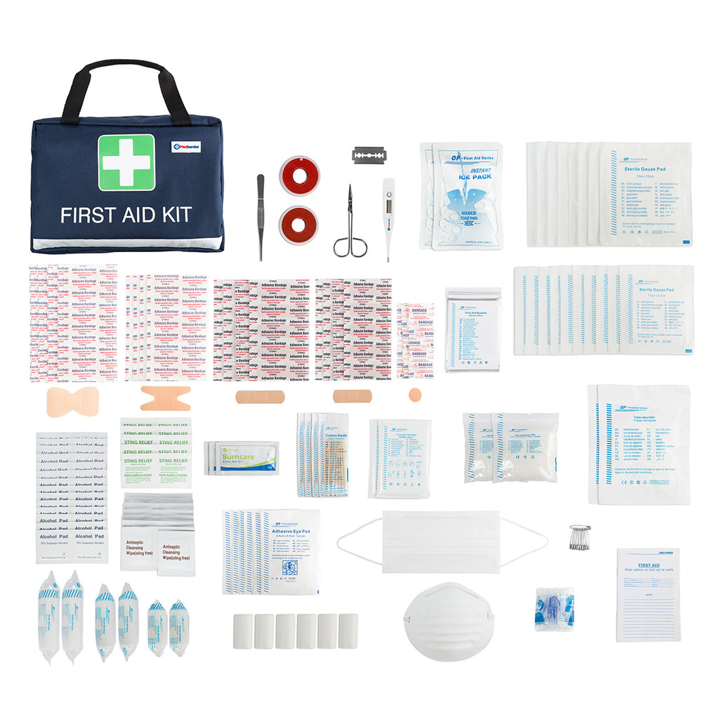 262 PC First Aid Medical Kit & Digital Thermometer